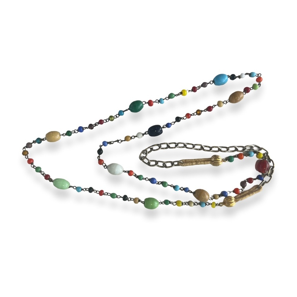 Beaded Necklace Multi-colored